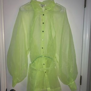 Dolls Kill Tops - Lime organza top Dolls Kill Tops - Lime organza top